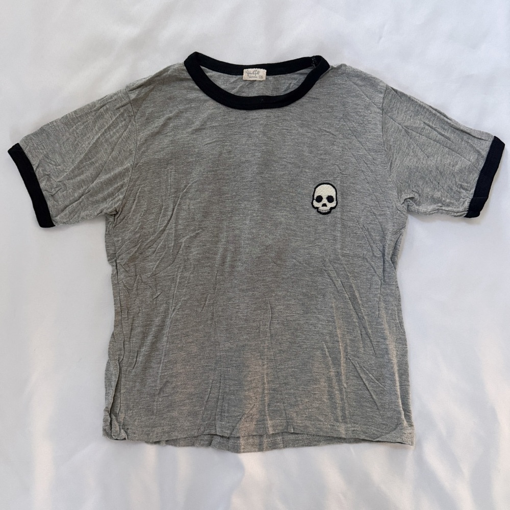 Brandy Melville Skull Patch Tee
